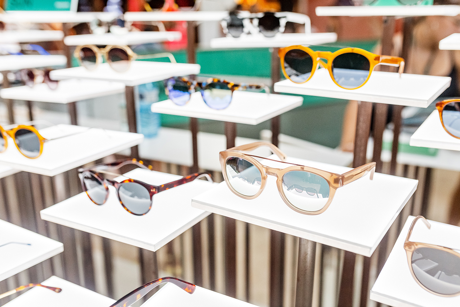 Fancy sunglasses in a shop
